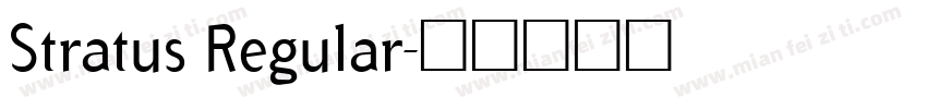 Stratus Regular字体转换